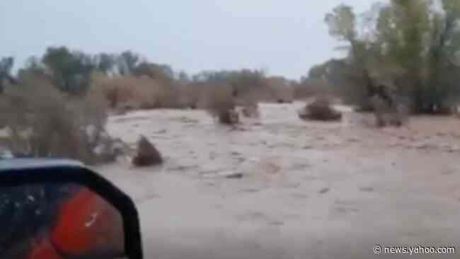 2 children dead, 1 remains missing after vehicle swept away