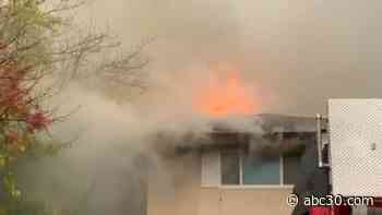 Fire destroys central Fresno home Sunday
