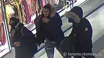 Three men, one woman sought in connection to Scarborough Town Centre robberies
