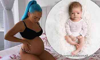 Helen Briggs and Chet Johnson share the first full picture of their daughter and reveal her name 