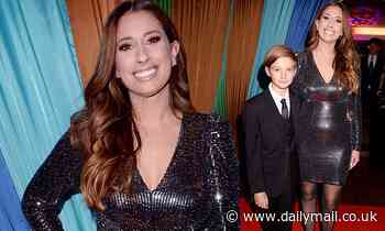 Stacey Solomon stuns in silver as she joins son Zachary at the British Academy Children's Awards