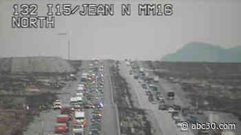 Traffic backup from Las Vegas to California lasts more than 20 miles