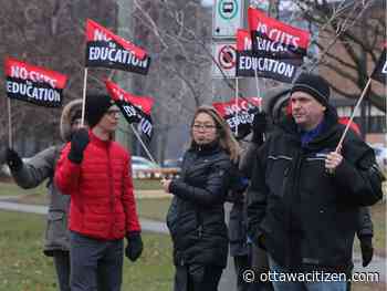 Negotiations continue as one-day strike looms that would cancel classes for as many as 116,000 Ottawa students