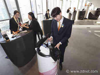 KT launches service robot in hotel