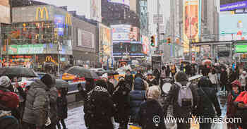 N.Y.C. Weather: Snow and Sleet Cause Havoc for Travelers