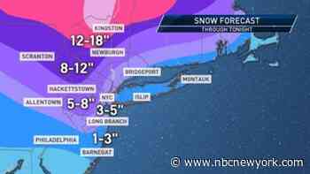 Winter Storm Heads for Tri-State, Bringing Inches of Snow