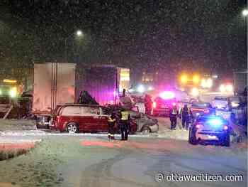 Victim identified following crash involving up to 40 vehicles on Hwy. 401 near Kingston