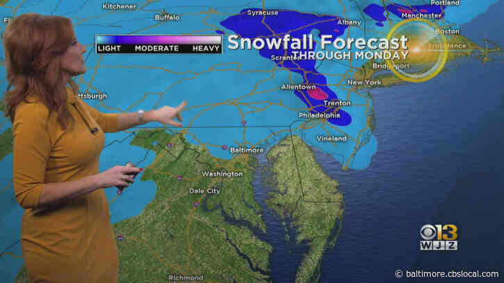 Maryland Weather | Light Flurries Mixed With Rain Expected Monday Evening