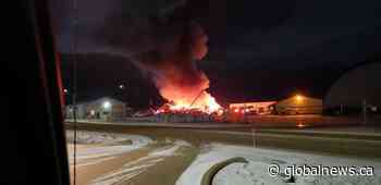 Fire at slaughter house in Ponoka destroys building