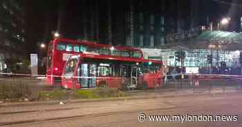 East Croydon bus crash: Man fighting for his life after being hit by bus