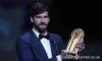 Alisson crowned Goalkeeper of the Year as Liverpool star wins Yashin award
