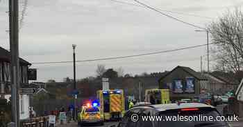 Woman, 76, dies in hospital after collision involving a car in Pontyclun