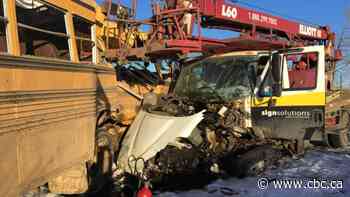 Students in critical condition after school bus crash near Smoky Lake, Alta.