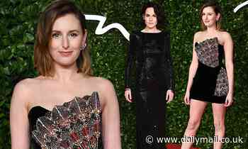 British Fashion Awards: Laura Carmichael wears mini dress