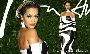 British Fashion Awards 2019: Rita Ora in black and white gown