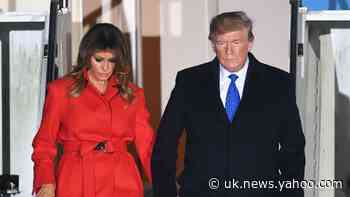 Donald Trump flies into UK for Nato summit