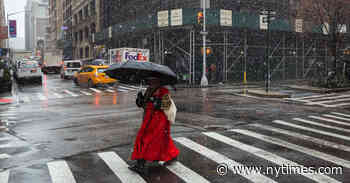 N.Y.C. Weather Updates: Snow Causes ‘Sloppy Rush Hour’