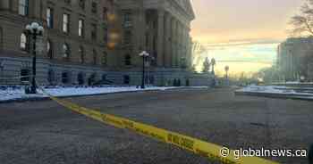 Question period postponed after man dies by suicide on steps of Alberta Legislature