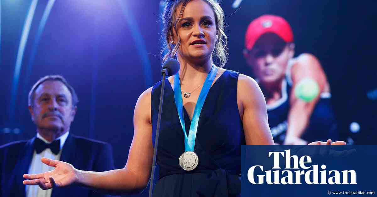 'I’m extremely fortunate': Ashleigh Barty wins Newcombe medal yet again