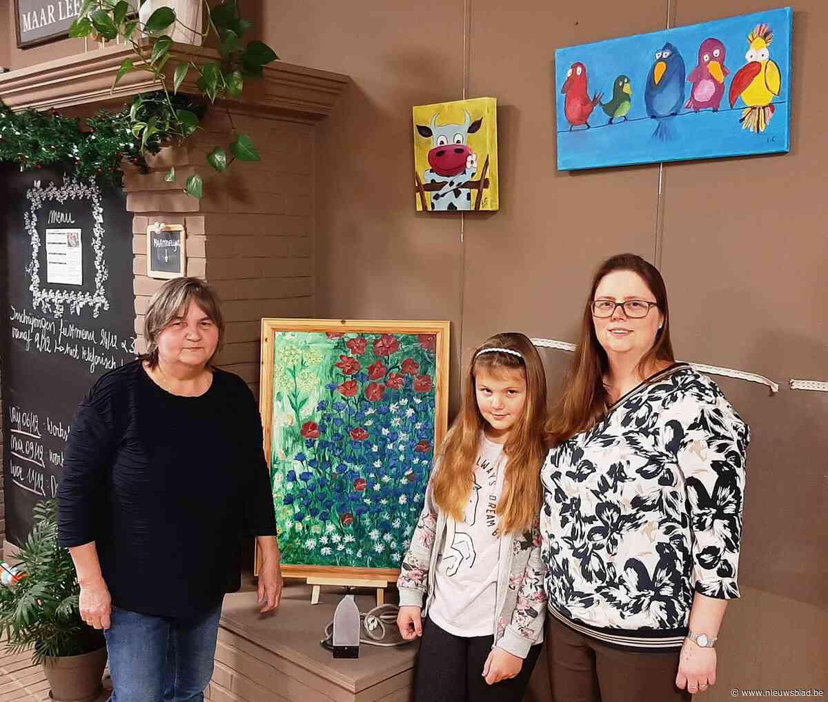 Drie generaties, één tentoonstelling: “Als kind zag ik mama schilderen en ik wilde dat ook kunnen”