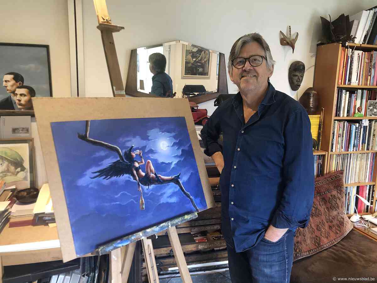 Illustrator Jan Bosschaert maakt kunstwerk van bieretiket