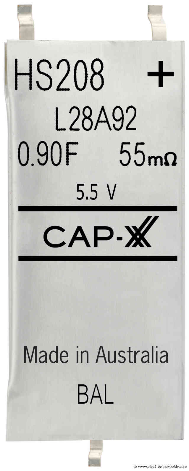 CAP-XX to buy Murata’s supercapacitor production lines