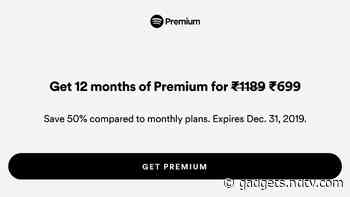 Spotify Premium India Annual Plan Down to Rs. 699, a Saving of Up to 50 Percent
