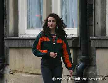 Michelle Keegan spotted filming Brassic in Bacup