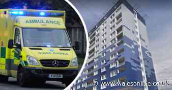 Man found dead near high rise block of flats in Newport