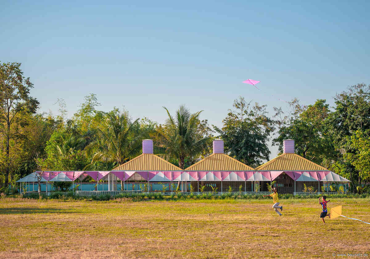 Leichtes Dach zum Spielen
- Design Build Projekt für Kindergarten in Thailand