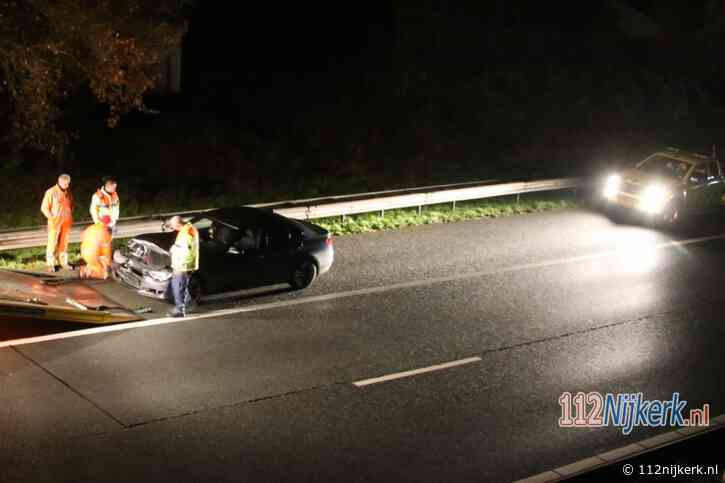Eenzijdig ongeval op de A28 bij Nijkerk