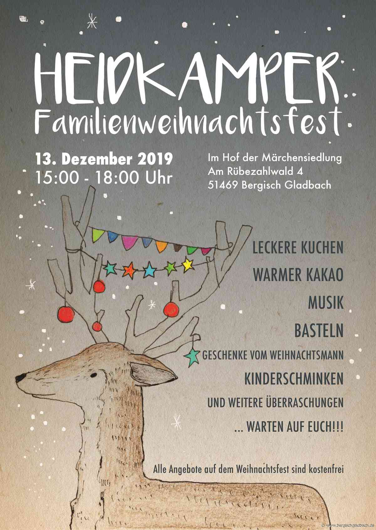 Runder Tisch lädt zum fünften Heidkamper Familienweihnachtsfest – Weihnachtsmann bringt kleine Überraschungen