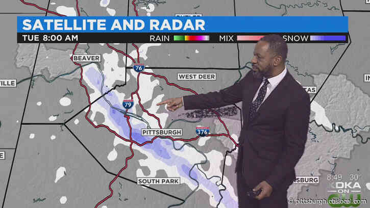 Pittsburgh Weather: Lake Effect Snow Bands To Continue Moving Across Area
