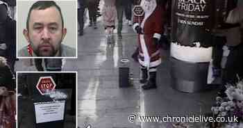 Convicted paedophile dressed as Santa Claus jailed for posing for pictures with children in Newcastle