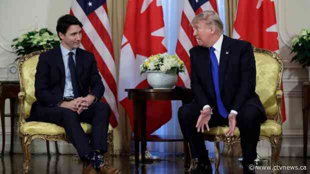 Trump congratulates Trudeau on reelection, says they're 'working on' USMCA