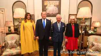 Charles and Camilla welcome Donald Trump and Melania for tea at Clarence House