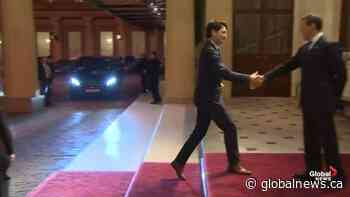 Trudeau, other world leaders arrive for NATO reception at Buckingham Palace