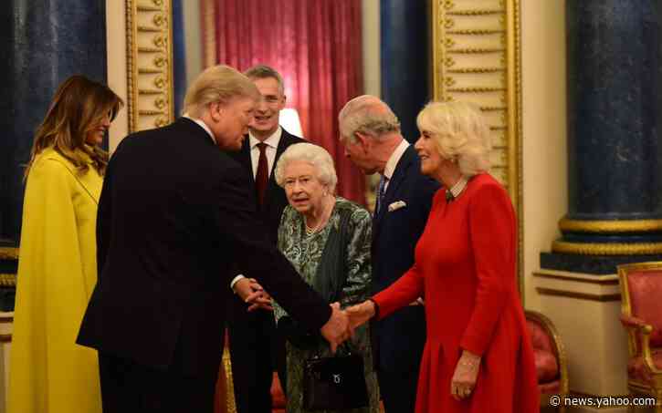 Nato summit: Leaders arrive at Buckingham Palace for event hosted by the Queen