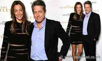Hugh Grant and wife Anna attend The Gentlemen screening