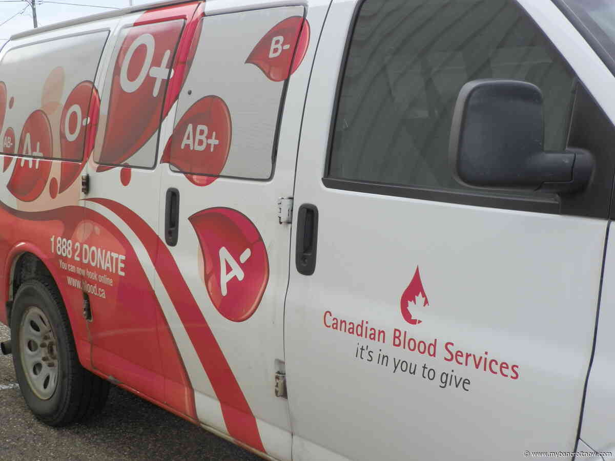 Canadian Blood Services to hold blood drive in Bancroft over holidays