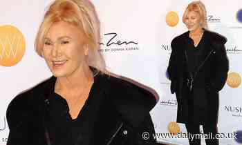 Deborra-Lee Furness attends the Women of Vision Awards in New York City in a chic all-black ensemble