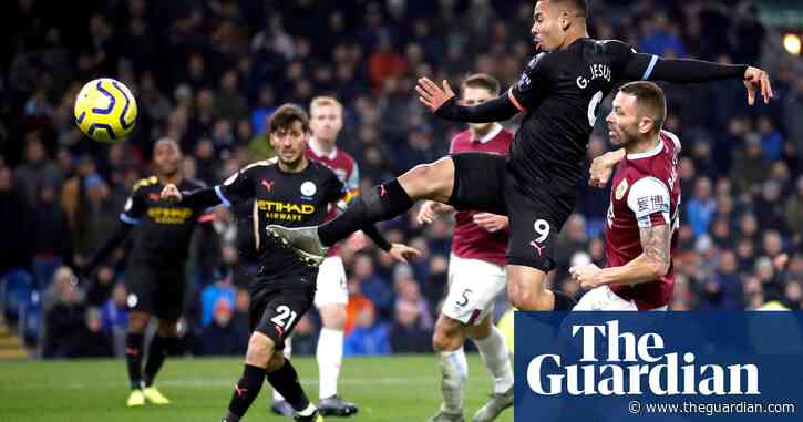 Gabriel Jesus’s double gets City back on track with a 4-1 win at Burnley