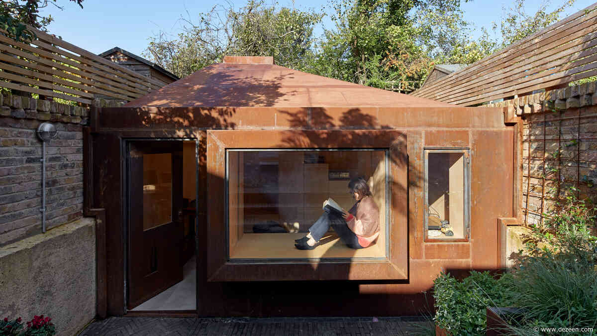 Sunken steel-clad Brexit Bunker built in garden of London house