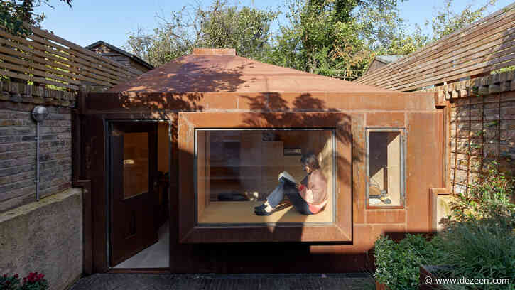 Sunken steel-clad Brexit Bunker built in garden of London house