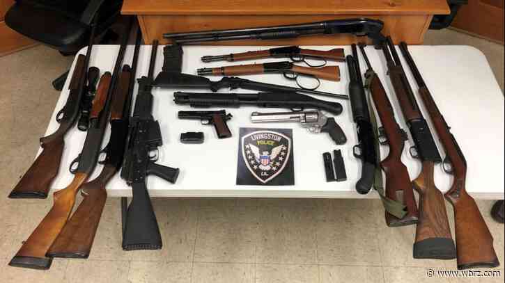 Parish workers caught breaking into Livingston home while on the clock; more than a dozen guns stolen