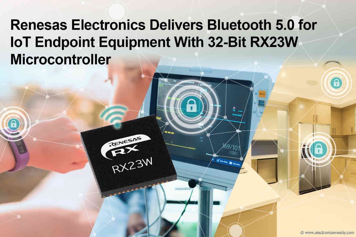 Secure MCU has Bluetooth 5.0 for IoT
