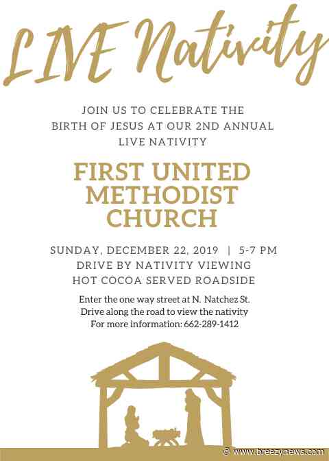 Kosciusko First United Methodist Church to host Live Nativity Sunday, Dec. 22