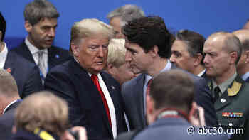 Video shows world leaders appear to gossip about President Donald Trump at NATO summit