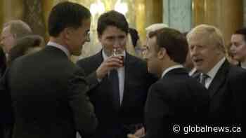 Trudeau, other leaders caught on camera “mocking” Trump during NATO reception