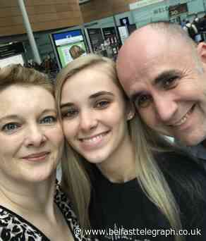 Watch: Wife of Sky News reporter Blevins beats fear of flying with 4,500 mile trip to surprise daughter in US